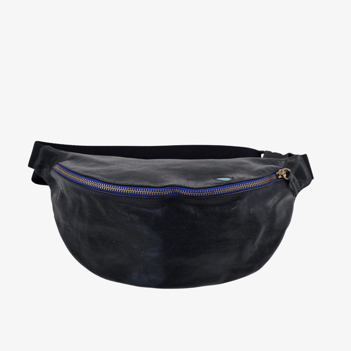 Bauchtasche Leder GARDA | Schwarz 
