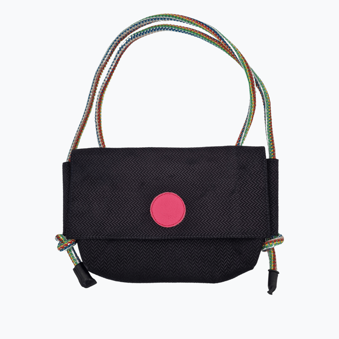 Umhängetasche Leder VEGA | Blau & Rosa