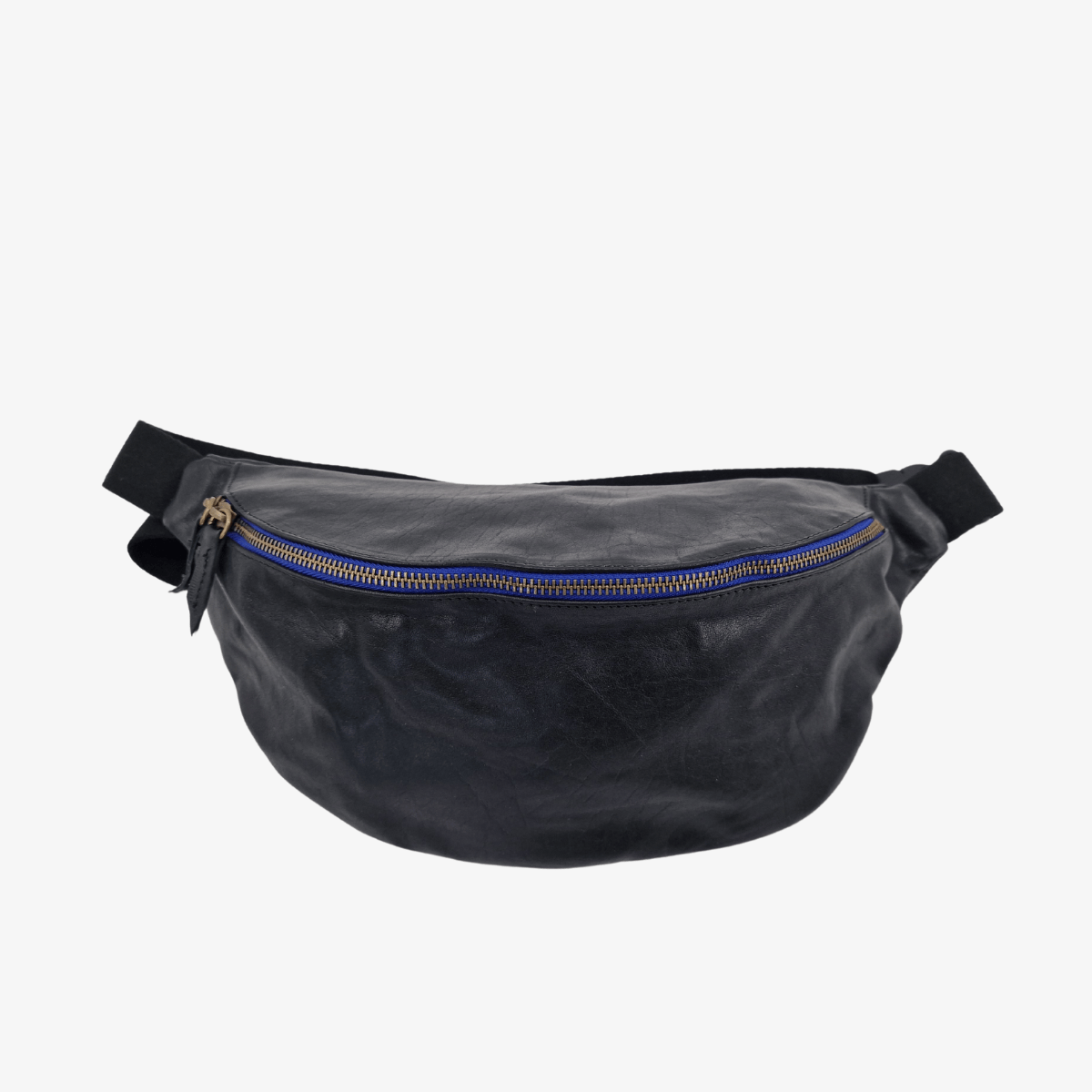 Bauchtasche Leder PORTO | Schwarz