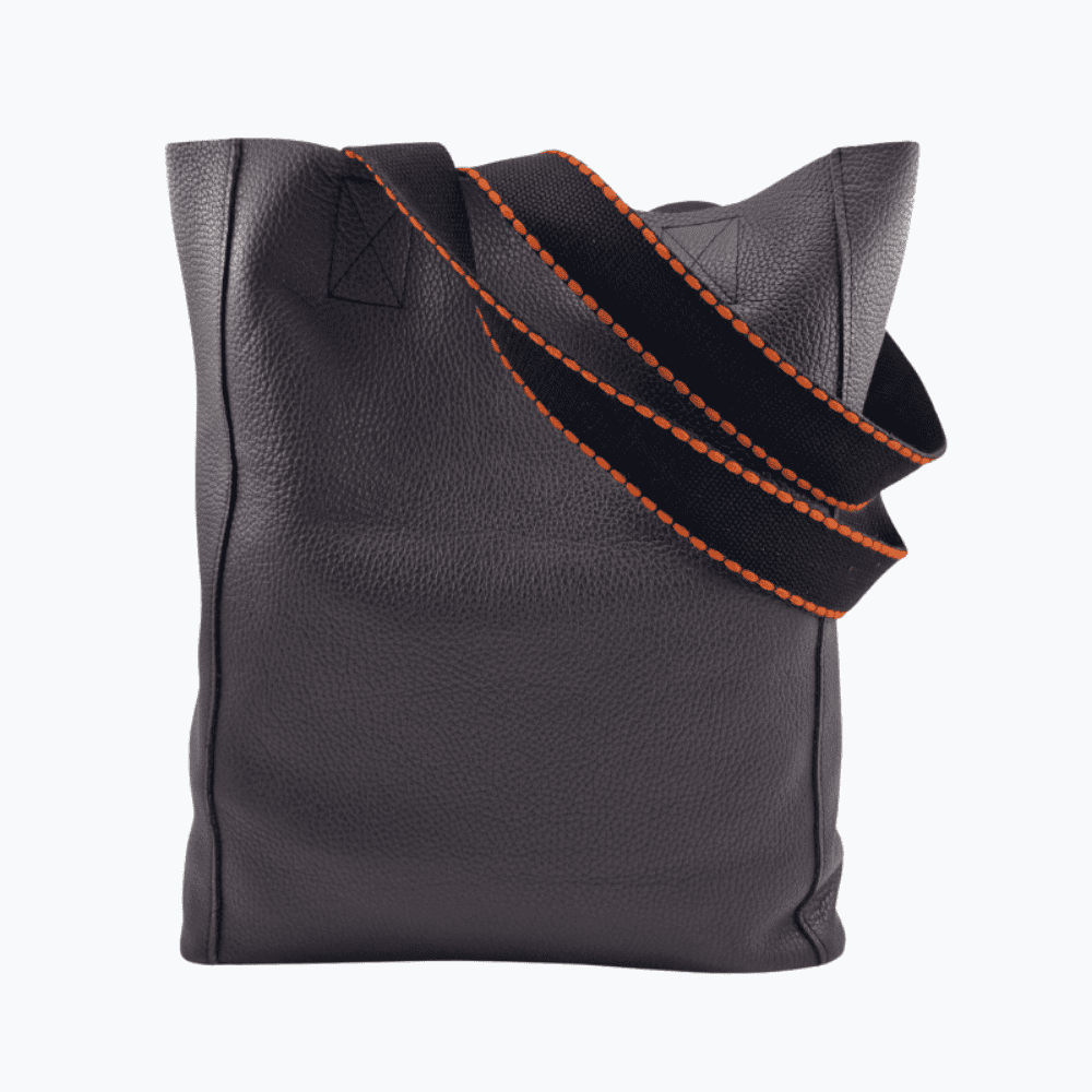 Tote Bag Leder NAPA | Dunkelnbraun