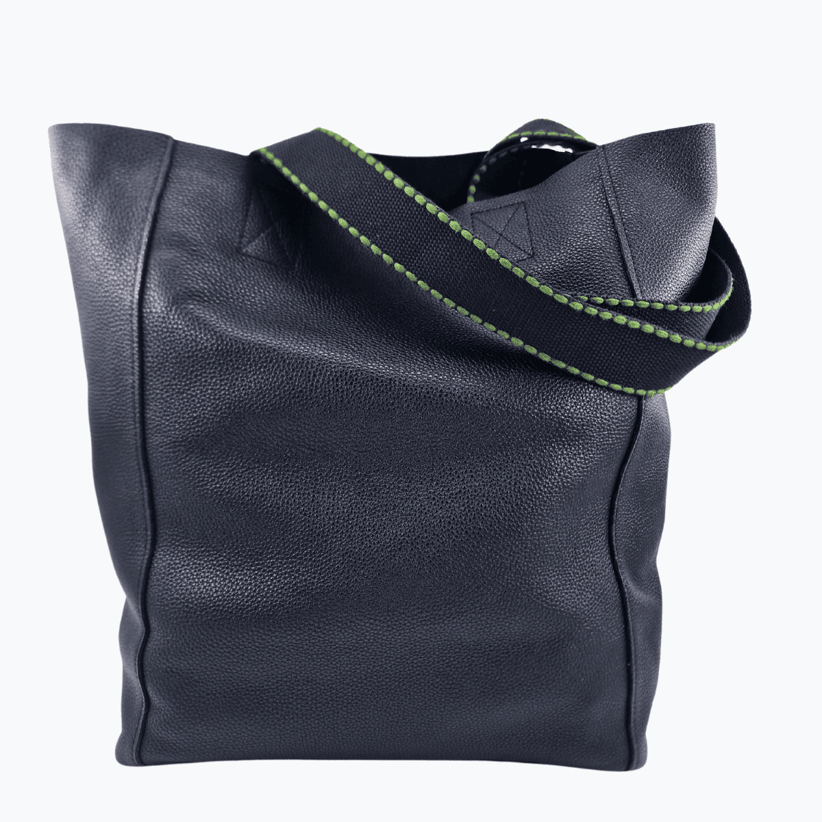 Tote Bag Leder PORTO | Schwarz