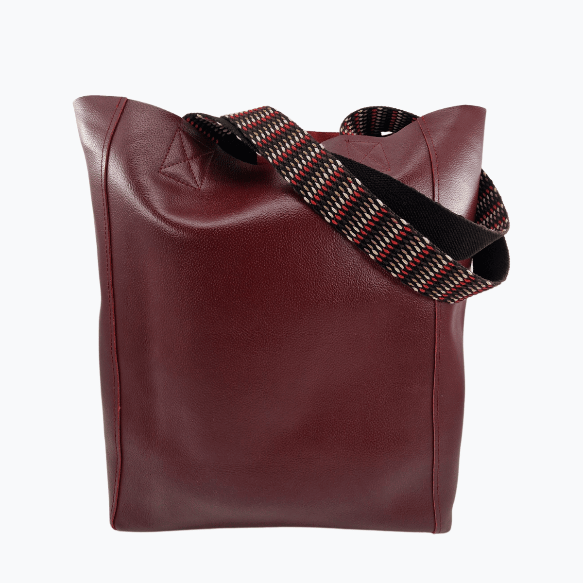 Tote Bag Leder PRATO | Burgundy