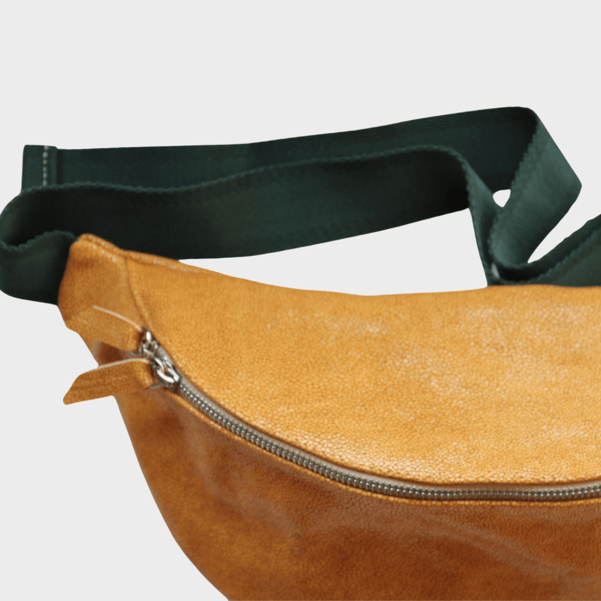 Bauchtasche Leder YORK | Gelb & Grün