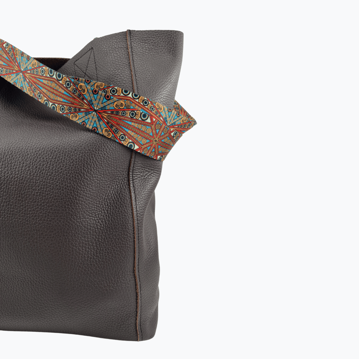 Tote Bag Leder ELORA | Grau