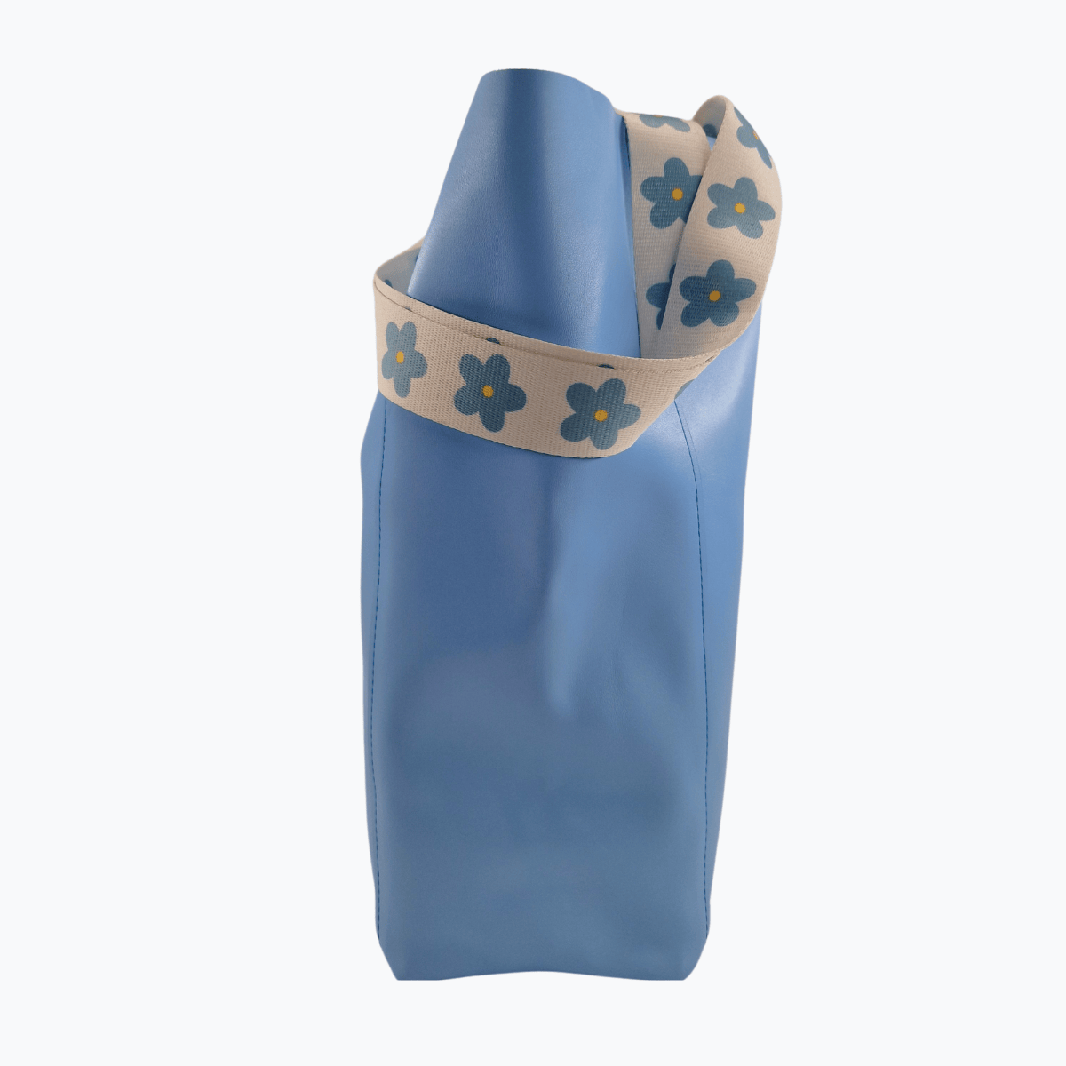 Tote Bag Leder RAVEN | Hellblau