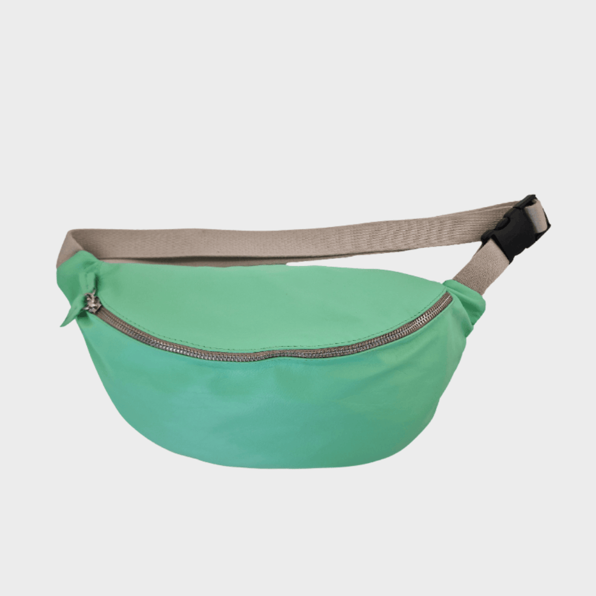 Bauchtasche Leder RIGA | Grün & Braun