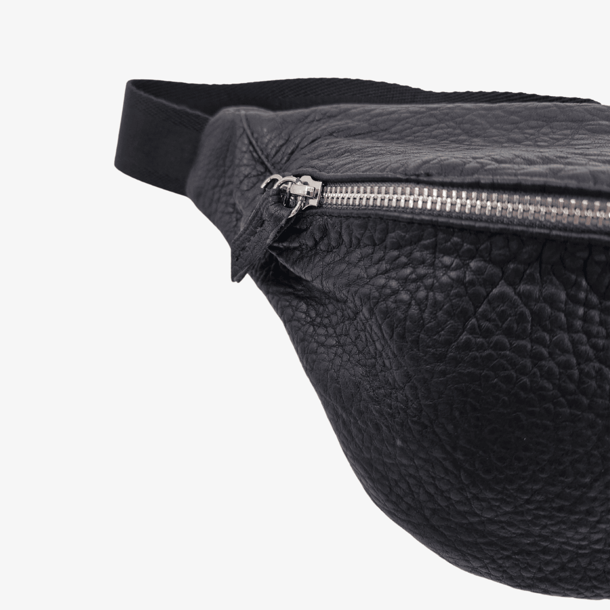 Bauchtasche Leder VARA | Schwarz & Rot