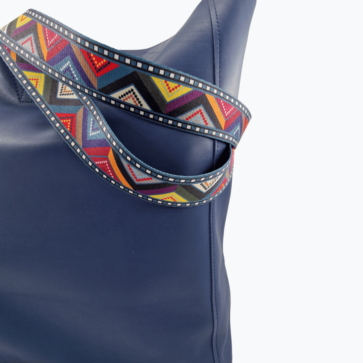 Tote Bag Leder NARA | Blau