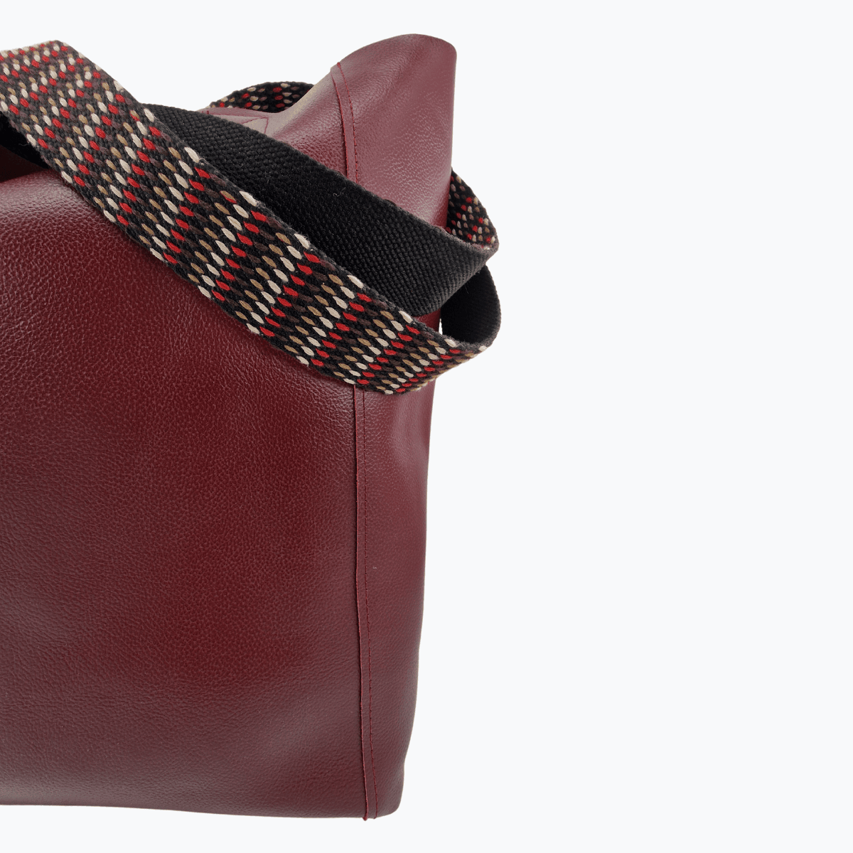 Tote Bag Leder PRATO | Burgundy