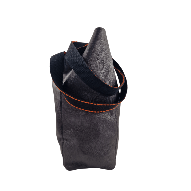 Tote Bag Leder NAPA | Dunkelnbraun