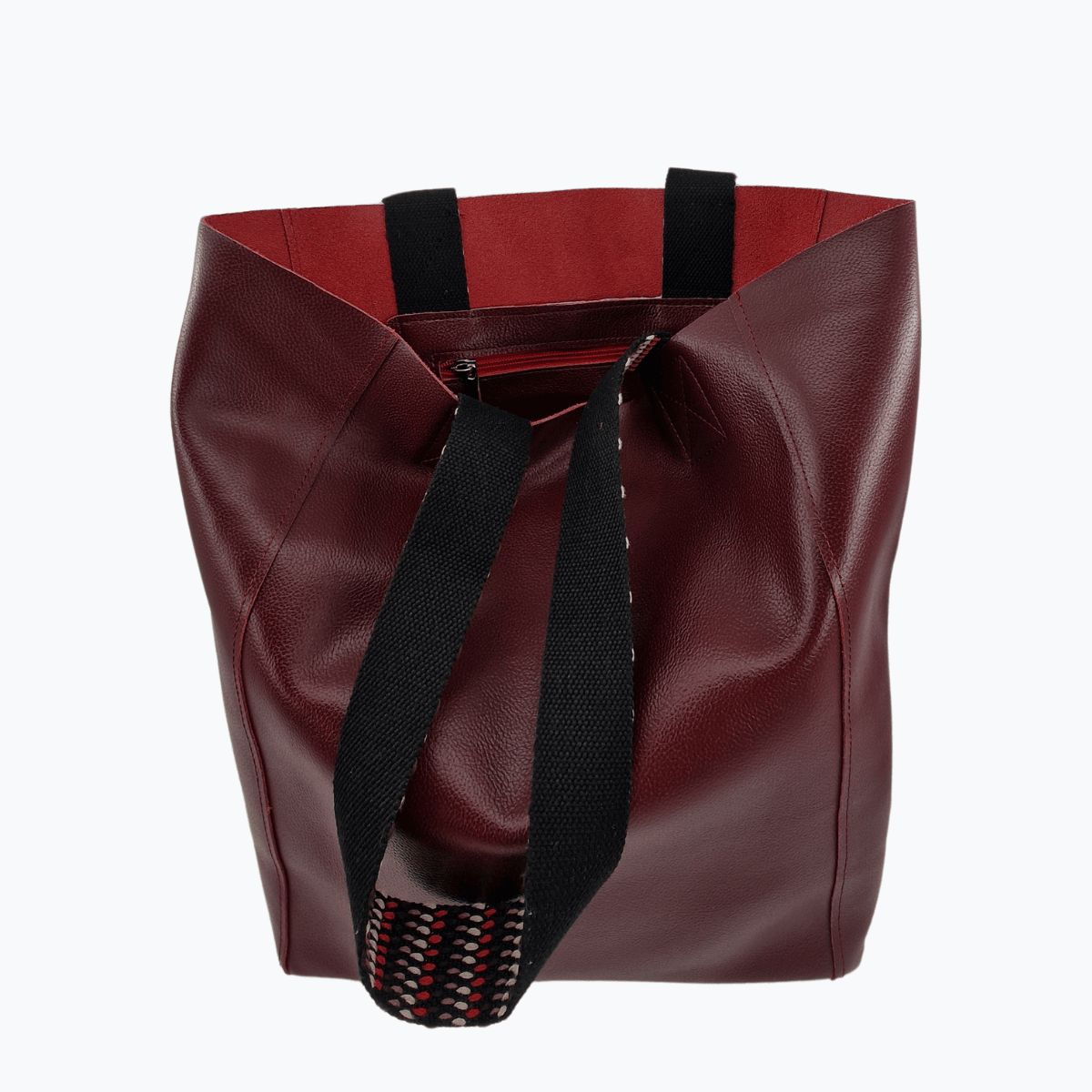 Tote Bag Leder PRATO | Burgundy