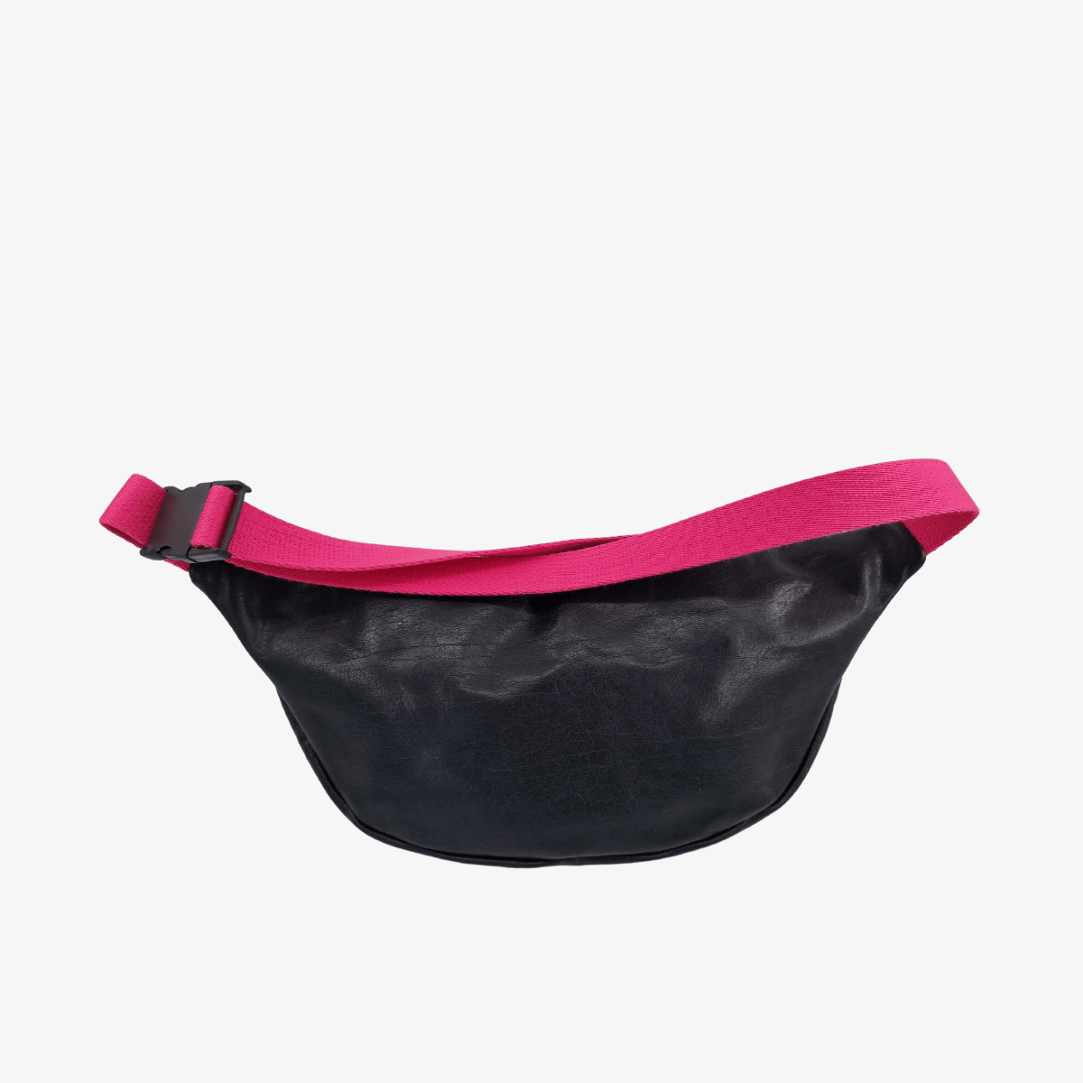 Bauchtasche Leder BRAGA | Schwarz & Pink