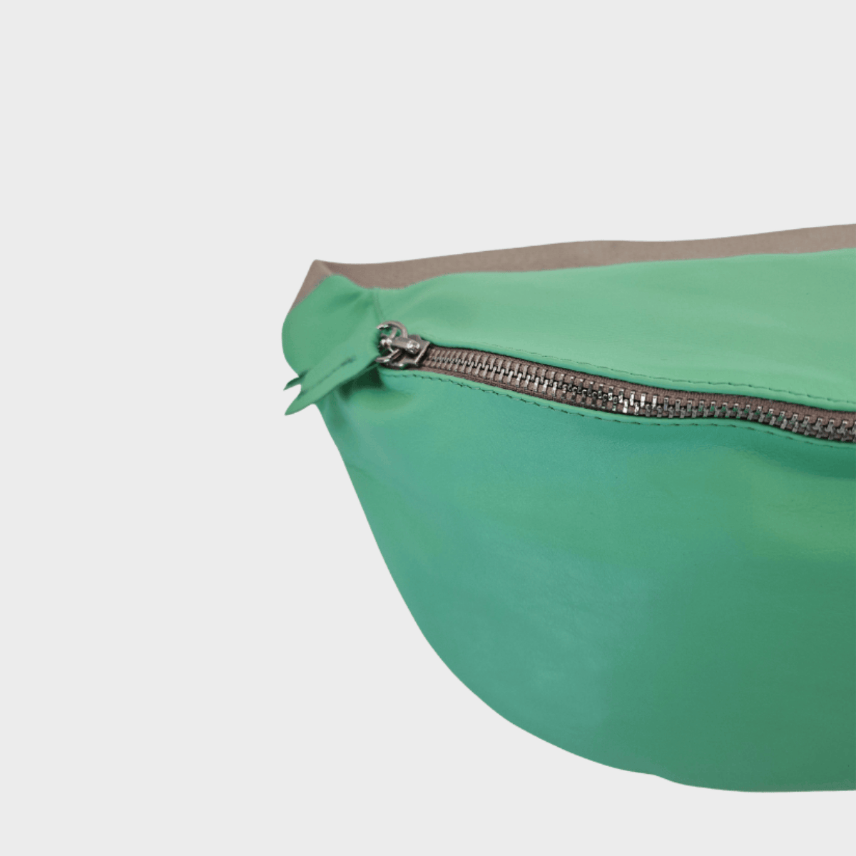 Bauchtasche Leder RIGA | Grün & Braun