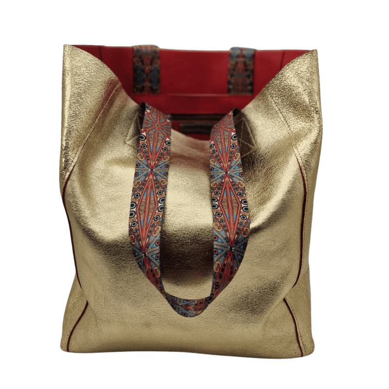 Tote Bag Leder LIMA | Gold
