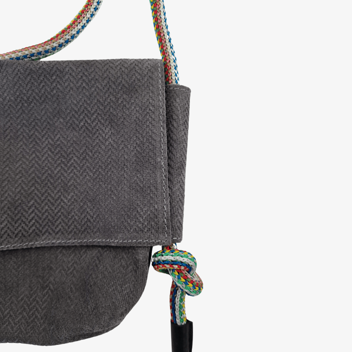 Umhängetasche Leder PRATO | Grau